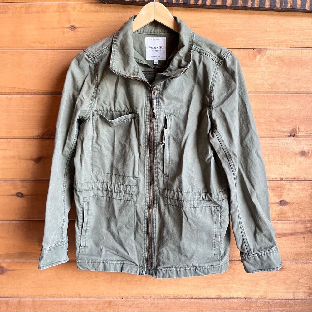Madewell Fleet Jacket Army Green Size Large